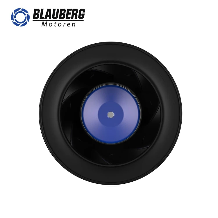 190mm Ball Bearing Electric Motor DC Backward Curved Centrifugal Exhaust Fan